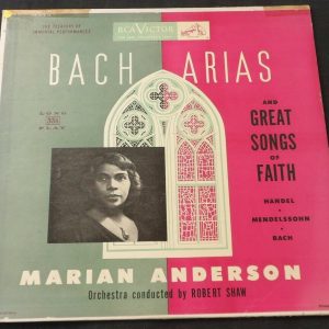 Bach Arias And Great Songs Marian Anderson Robert Shaw RCA LCT 1111 LP EX