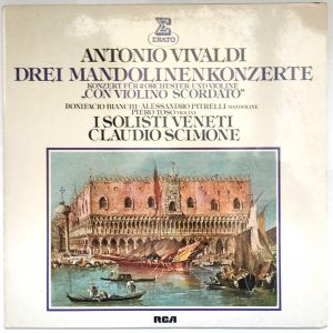 Claudio Scimone, I Solisti Veneti – Vivaldi: Drei Mandolinenkonzerte (12″ Vinyl Record, Erato, Germany)