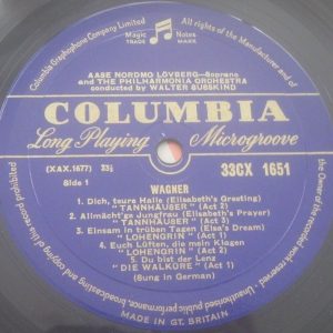 AASE NORDMO LOVBERG Sings WAGNER & VERDI COLUMBIA 33CX 1651 B/G LP ED1