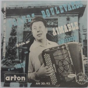 AIMABLE – GRANDS BOULEVARDS 10″ LP Rare Accordion World Music Israel Pressing