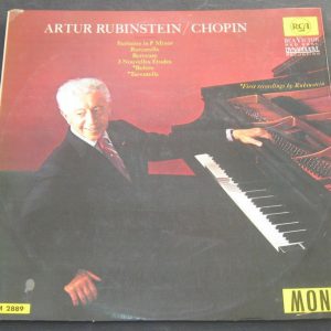 Artur Rubinstein – Chopin RCA Victor Red Seal LM-2889 ED1 Israeli 1st Press lp