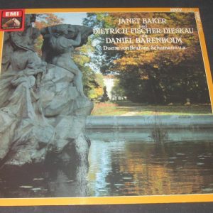 BAKER , FISCHER-DIESKAU – Duets . Barenboim – Piano . HMV EMI lp EX