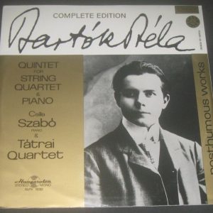 BARTOK Quintet for String Quartet & Piano SZABO TATRAI QUARTET SLPX 11518 LP EX