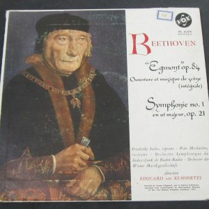 BEETHOVEN  “Egmont” Op.84 , Symp No. 1 Sailerr – Mosbacher – Remoortel . VOX lp