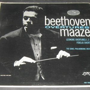 BEETHOVEN Overtures – Lorin Maazel London ffrr CM 9328 lp 1962