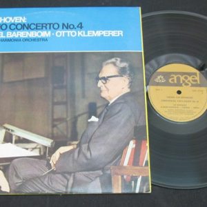 BEETHOVEN Piano Concerto . Barenboim , Klemperer . ANGEL lp