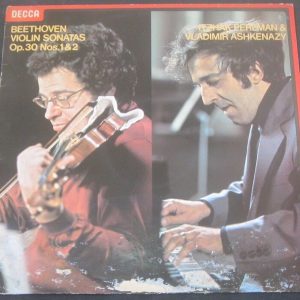 BEETHOVEN: VIOLIN SONATAS Op.30 No 1 & 2 PERLMAN / ASHKEN DECCA SXL 6791 lp