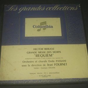 BERLIOZ – REQUIEM Fournet Columbia 33 FHX 5001/5002 2 LP Box