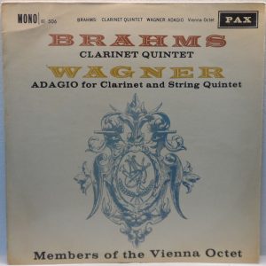 BRAHMS – Clarinet Quintet / WAGNER – Adagio for Clarinet and String Quintet RARE