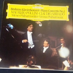 BRAHMS Piano Concerto POLLINI ABBADO DGG 2530 790 GERMANY LP EX