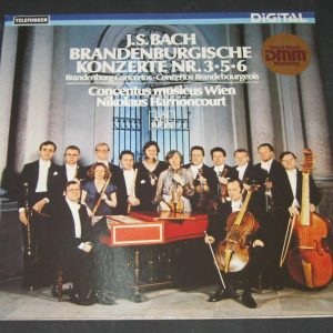 Bach Brandenburg Concertos Nos. 3 , 5 , 6 ,  Harnoncourt Telefunken Digital lp