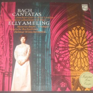 Bach ?- Cantatas Winschermann / Ameling / Maurice Andre Philips 6500 014 LP EX
