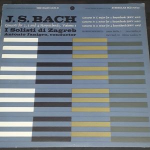Bach – Concerti For 2, 3 & 4 Harpsichords Janigro I Solisti di Zagreb Heiller LP