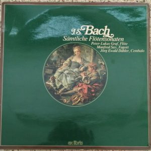 Bach  Flute Sonatas Manfred Sax Lukas Graf Dahler Ex Libris ?EL 16 680 2 lp