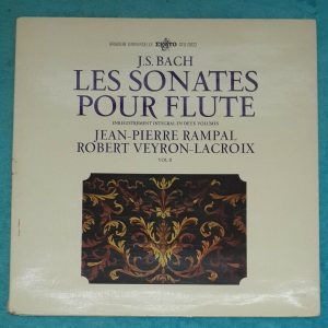 Bach – Flute Sonatas Rampal Veyron-Lacroix Huchot Erato STU 70122 LP