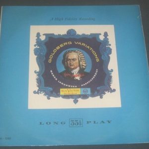 Bach – Goldberg variations Landowska harpsichord RCA LM 1080 LP ED1