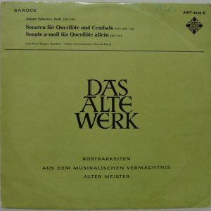 Bach – Sonatas for flute Harpsichord Rampal Veyron-Lacroix Telefunken AWT 9402-C