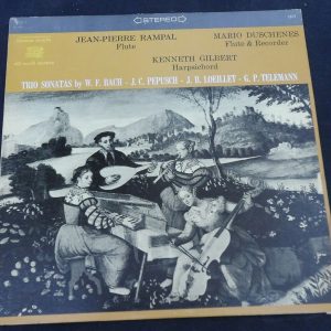 Baroque Music for Flute Rampal Duschenes Gilbert Baroque Records LP EX