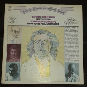 Beethoven ‎Concerto No. 5 Bernstein Piano – Serkin Columbia M 31807 lp EX