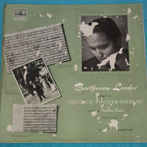 Beethoven – Lieder Fischer-Dieskau  Hertha Klust HMV Electrola WALP 1510 LP ED1
