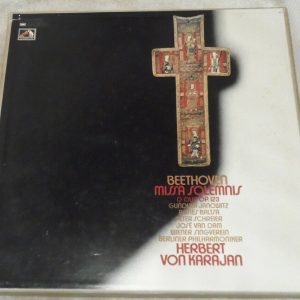 Beethoven ‎- Missa Solemnis  Karajan  EMI 1C 193-02581/82  2 lp Box EX