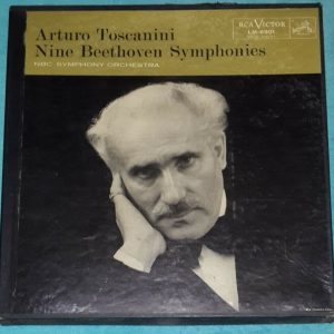 Beethoven Nine Symphonies Toscanini RCA LM 6901 7 LP Box EX