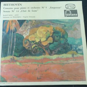 Beethoven Piano Concerto 5 Sonata 14 Serkin Ormandy Fontana ‎697 207 LP EX