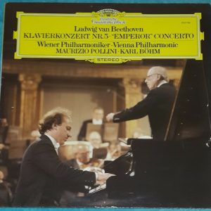 Beethoven ‎- Piano Concerto No. 5 Bohm  Maurizio Pollini DGG 2531194 LP EX