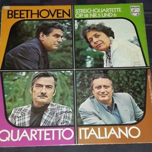 Beethoven ‎- String Quartets No. 5 & 6 Quartetto Italiano  Philips ‎6500 647 lp