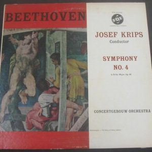 Beethoven Symphony No. 4 Josef Krips VOX STPL 513.310 lp
