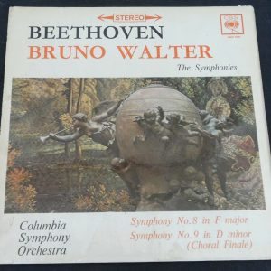 Beethoven Symphony No. 8 / 9 (Choral Finale) Walter CBS ‎SBRG 72062 LP ED1 EX