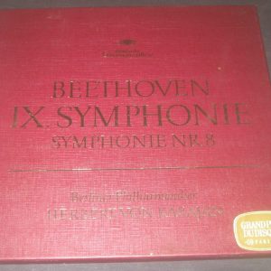 Beethoven Symphony No 9 / 8 Karajan DGG 2707 013 2 LP Box EX