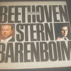 Beethoven Violin Concerto Stern / Barenboim CBSQ 73477 LP Quadraphonic LP
