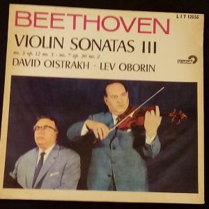 Beethoven ‎Violin Sonatas Lev Oborin David Oistrakh Litratone LIT 12056 LP ED1