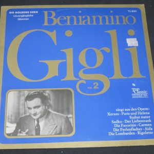 Benjamino Gigli Vol.2  Everlasting Voices TopClassic TC-9051 Tenor lp