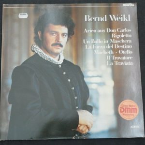 Bernd Weikl ‎- Verdi : Arias  Acanta 40.23.327  lp EX