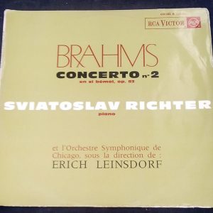 Brahms Piano Concerto No. 2 Leinsdorf / Sviatoslav Richter RCA ‎630 582 LP