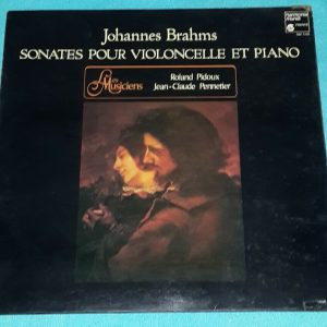 Brahms Sonatas For Cello & Piano Pidoux, Pennetier Harmonia Mundi HM 1104 LP EX
