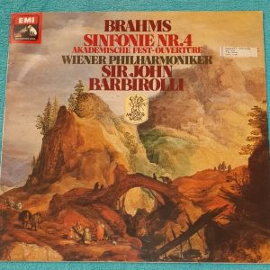 Brahms Symphony No. 4  Academic Festival Overture   Barbirolli   EMI  LP EX