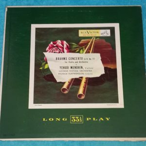 Brahms Violin Concerto  Menuhin  Furtwangler  RCA  LM 1142 LP