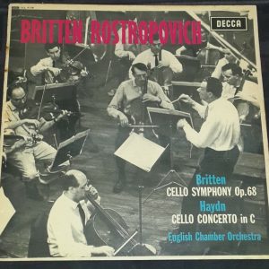 Britten – Haydn – Rostropovich Cello Decca SXL 6138 LP