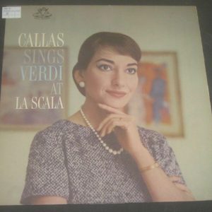 Callas Sings Verdi At La Scala Serafin Angel ANG 35759 LP