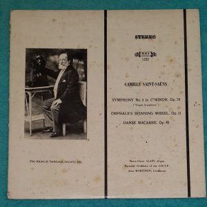 Camille Saint-Saëns Symphony No. 3 Marie-Claire Alain Jean Martinon MHS 1232 LP