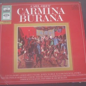 Carl Orff Carmina Burana Popp Unger Noble EMI Electrola Gold LP