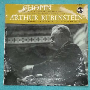 Chopin Piano Concerto No. 2 Rubinstein / Wallenstein RCA 630501 ( LM 2265 ) LP