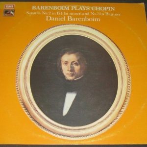 Chopin – Sonatas No. 2 / 3 Barenboim – Piano HMV ASD 3064 lp Israel EX