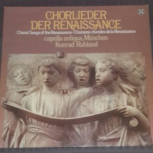 Choral Songs of the Renaissance  Capella Antiqua Konrad Ruhland Telefunken lp EX
