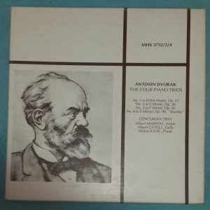 Concordia Trio ,  Dvorak ‎– The Four Piano Trios ‎MHS 33732/3/4 3 LP Box EX