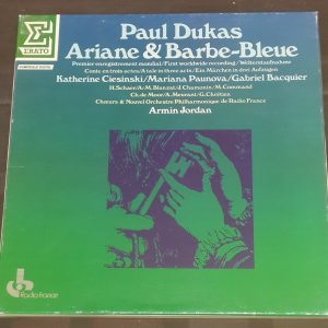 Dukas : Ariane and Barbe-Bleue  Armin Jordan  Erato NUM 750693 3 LP Box EX