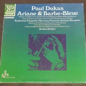 Dukas : Ariane and Barbe-Bleue  Armin Jordan  Erato NUM 750693 3 LP Box EX
